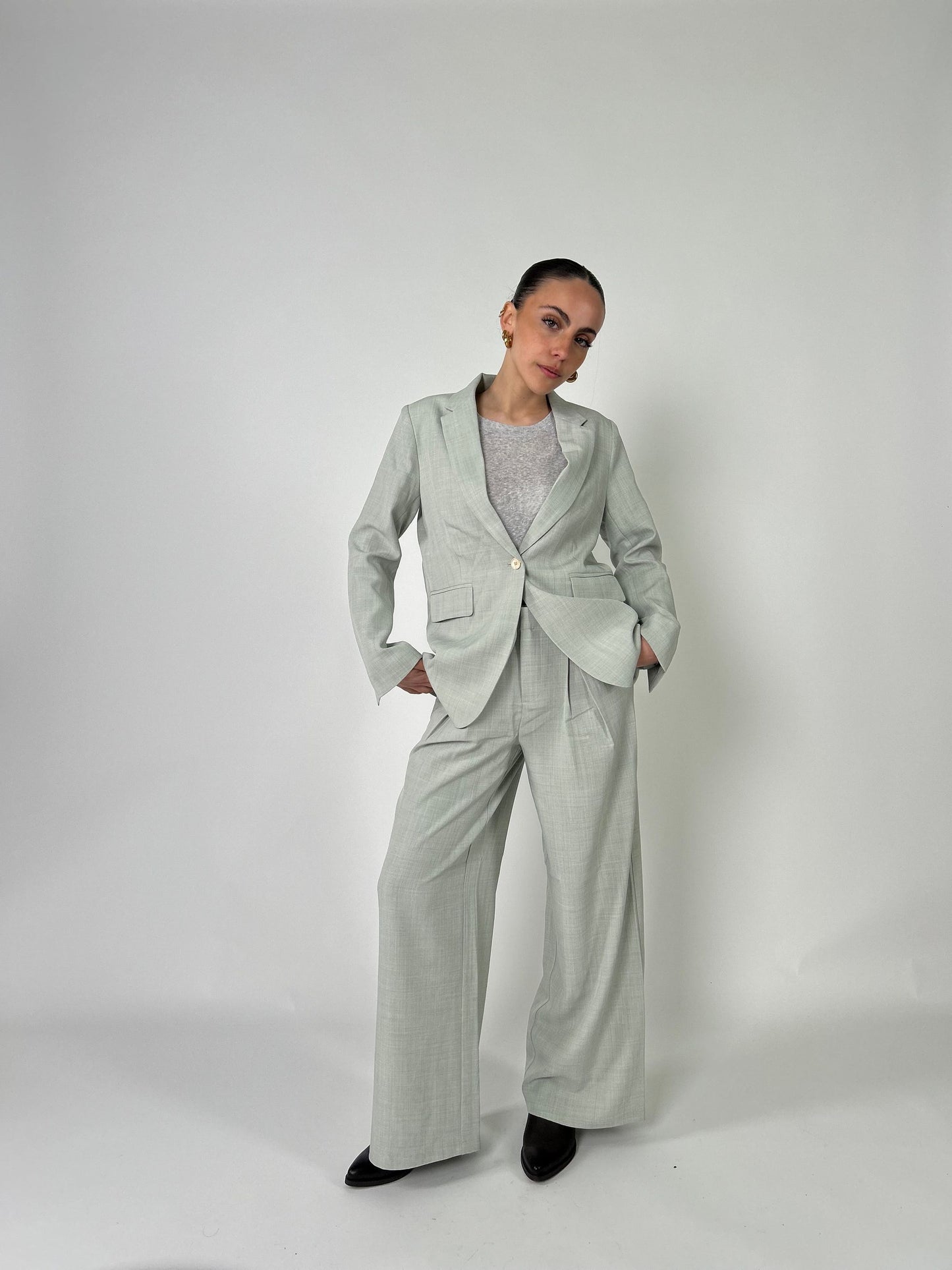 Pantalone Palazzo con pince