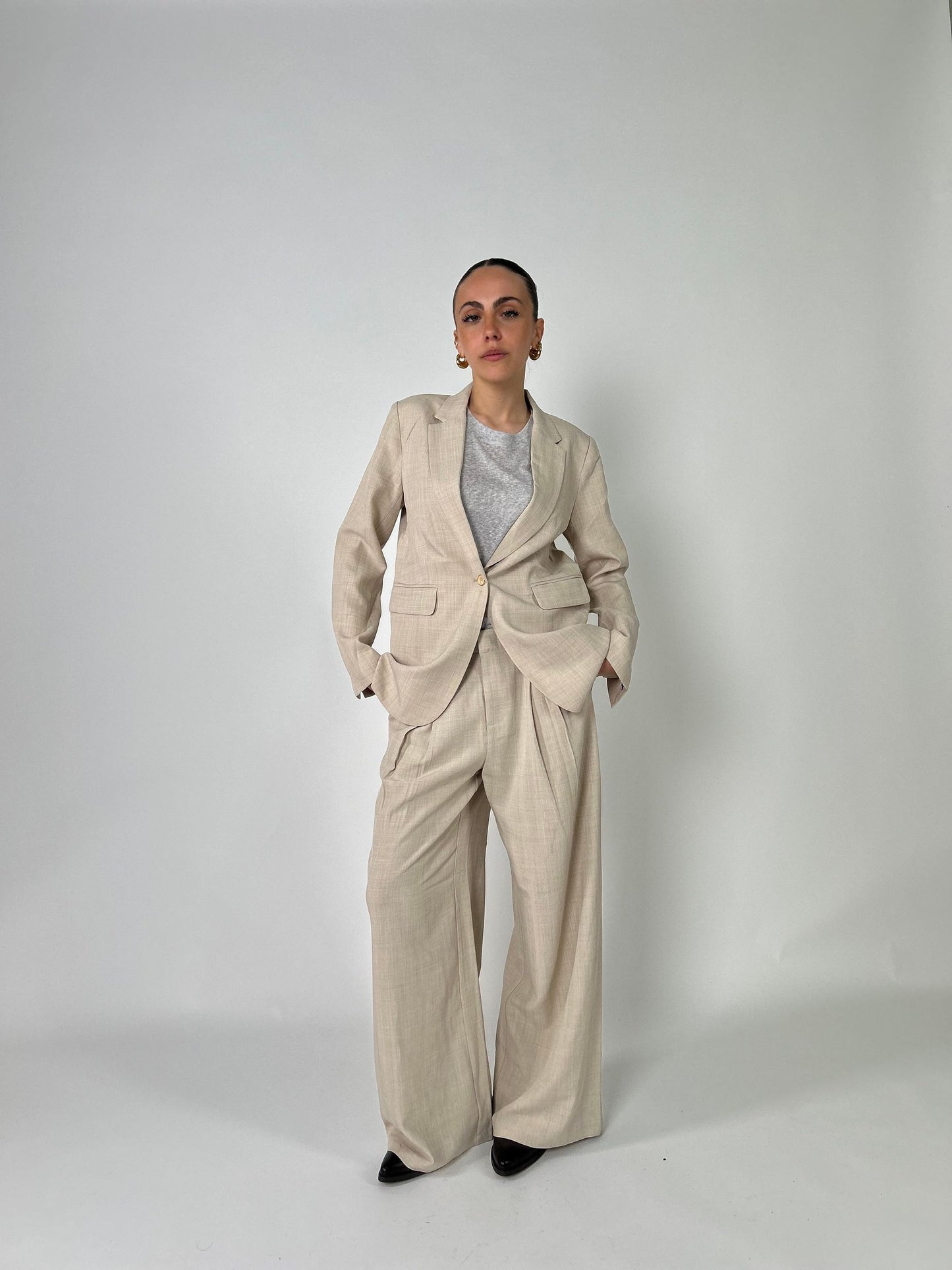 Pantalone Palazzo con pince