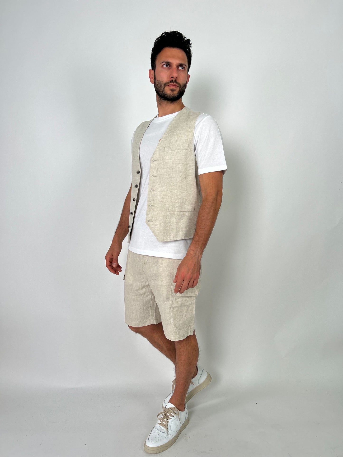 Bermuda cargo in lino