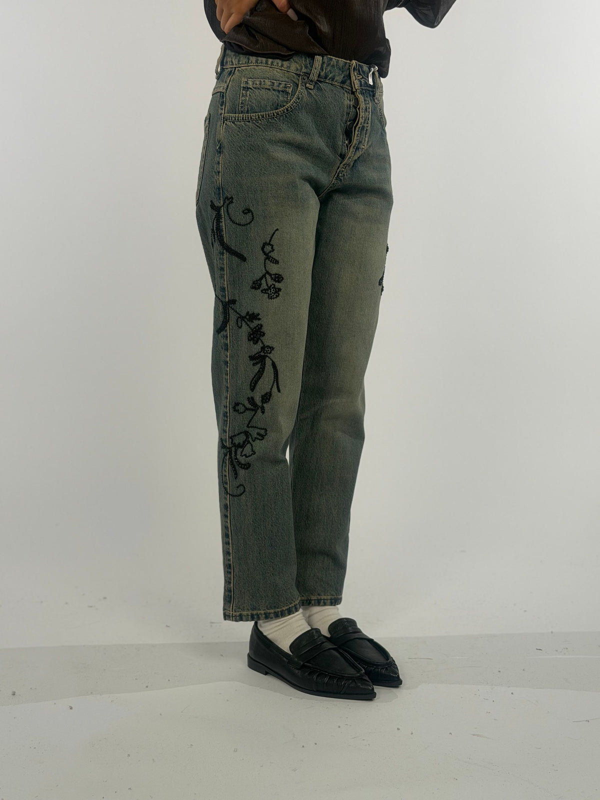 Jeans ricamato