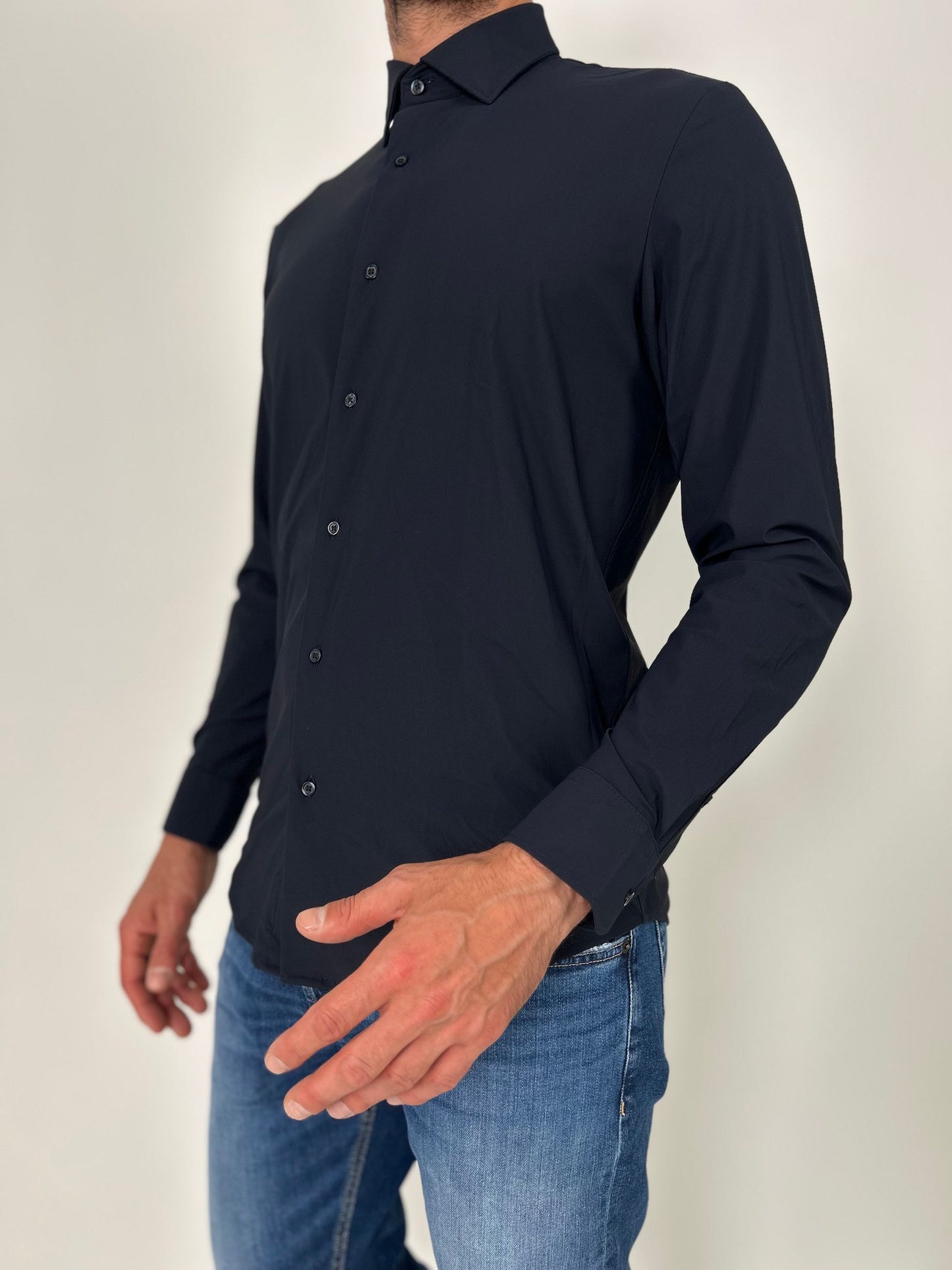 Camicia tessuto tecnico no stiro