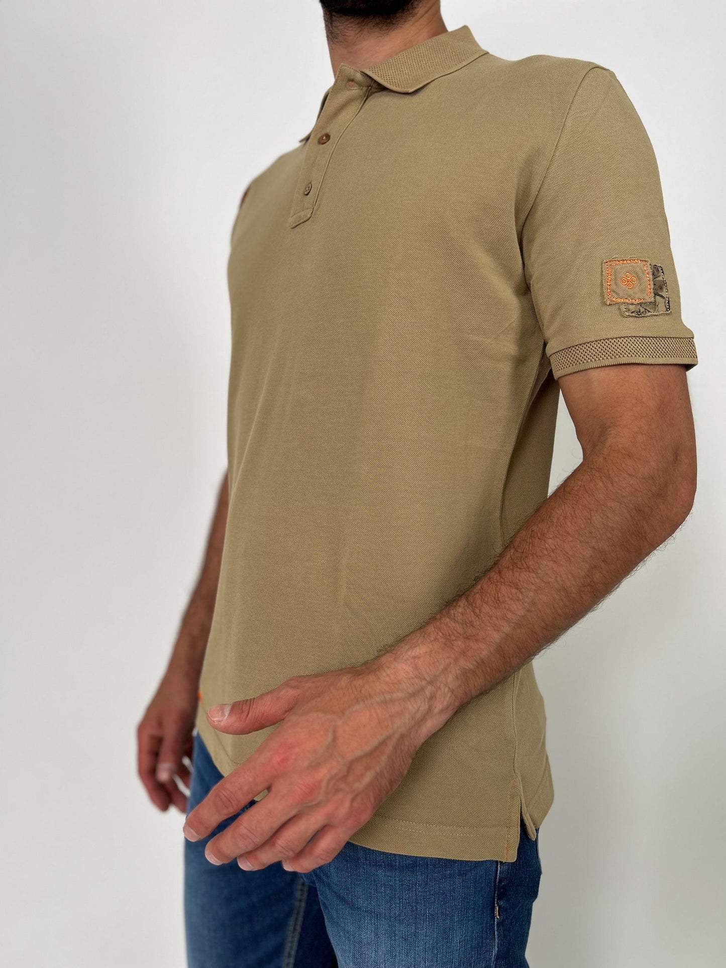 Polo mm piquet con ricami colorati