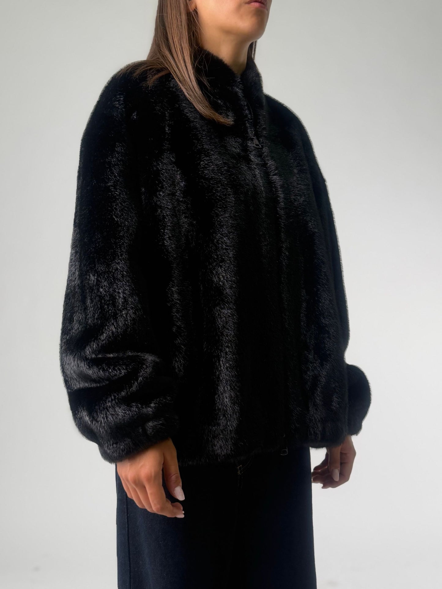 Simil pelliccia modello bomber