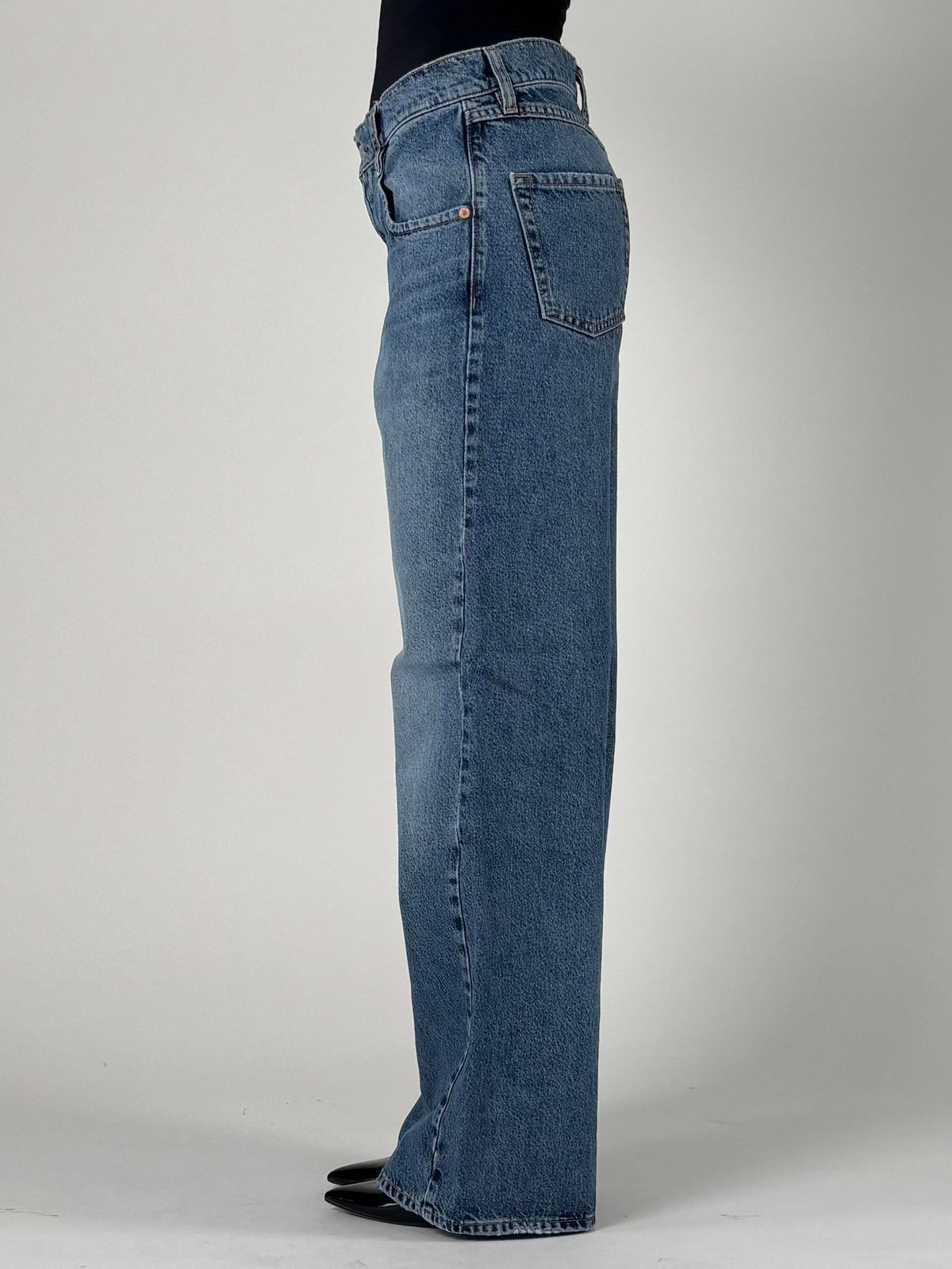 Jeans palazzo vita bassa