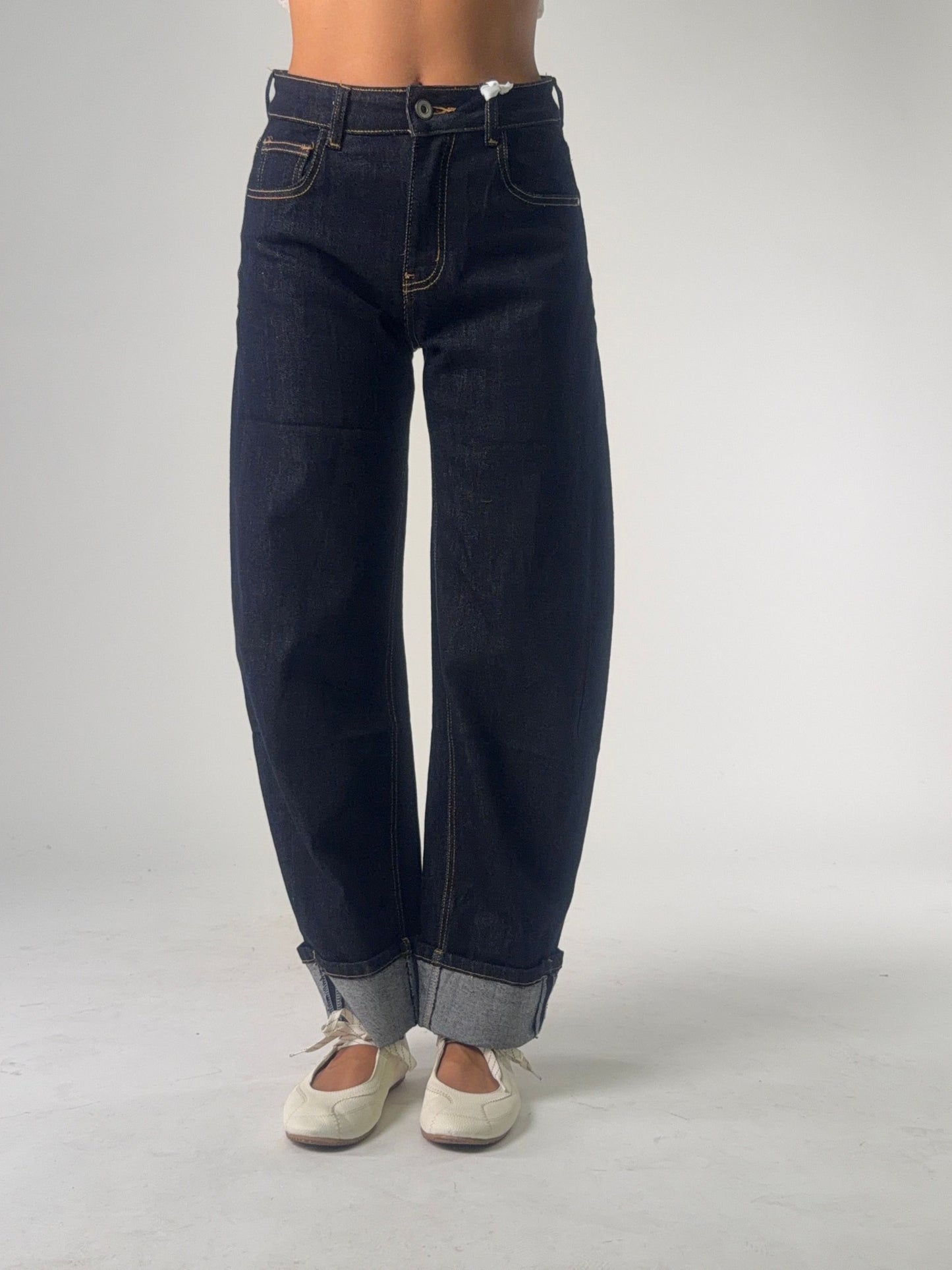 Jeans gamba comoda tessuto elasticizzato