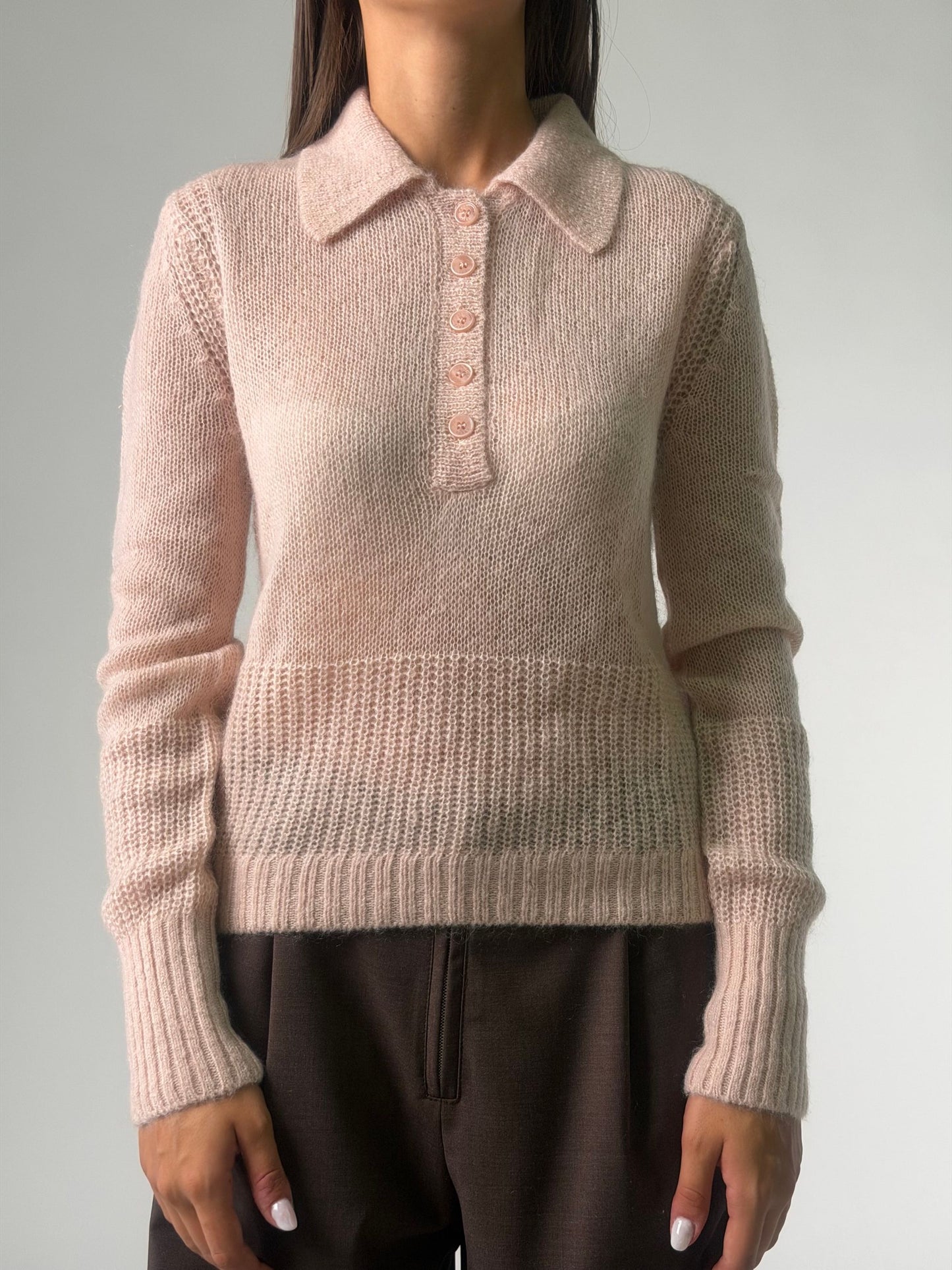Maglia polo mm in lana