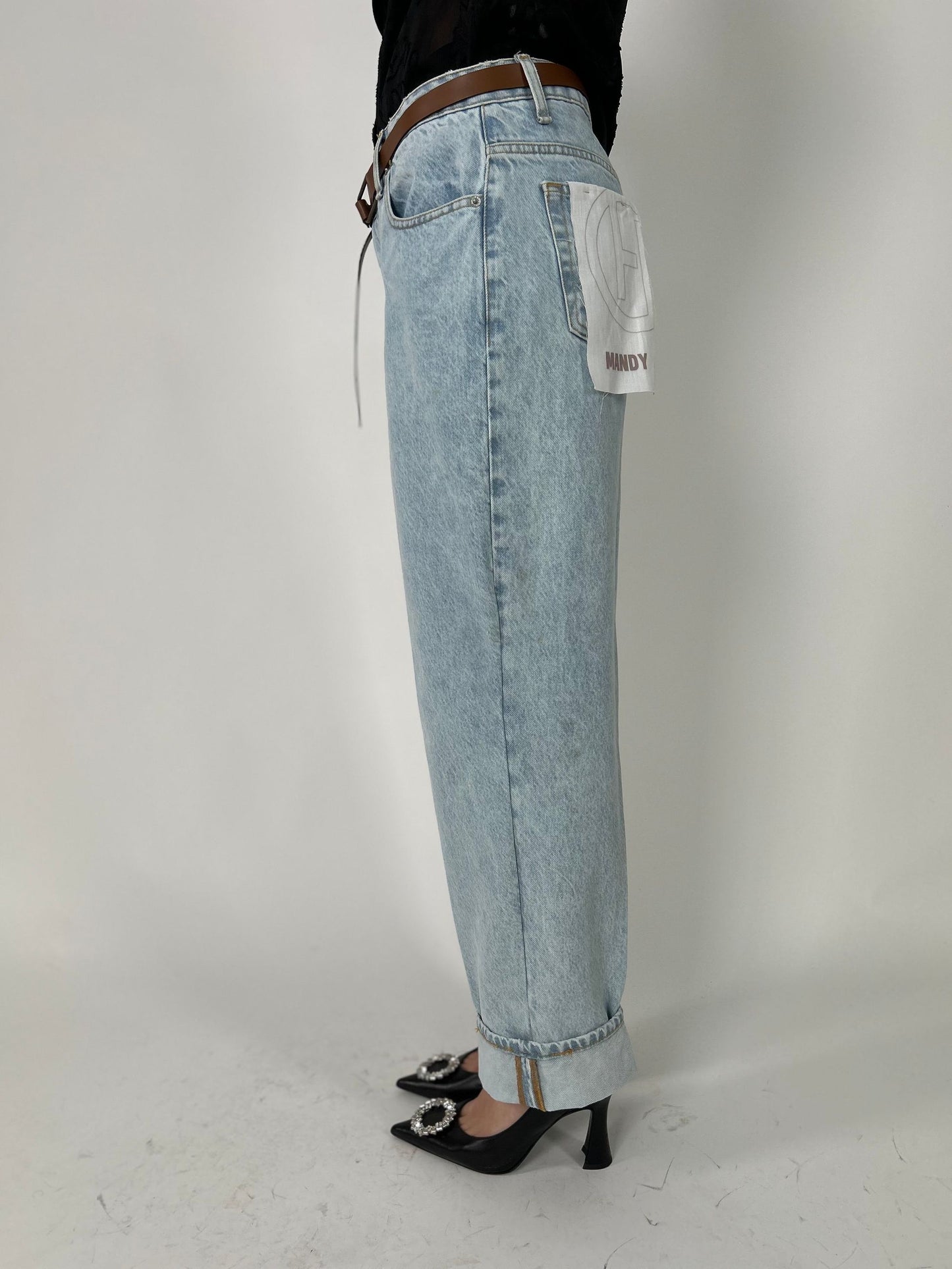 Jeans modello Mandy lavaggio chiaro