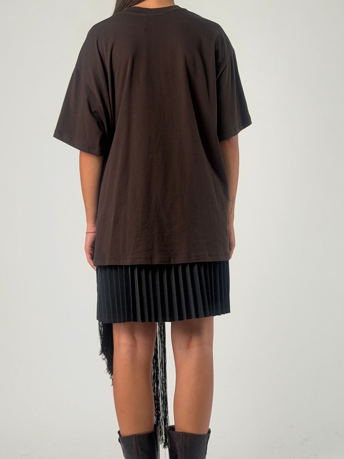 T-shirt mm con frangia laterale