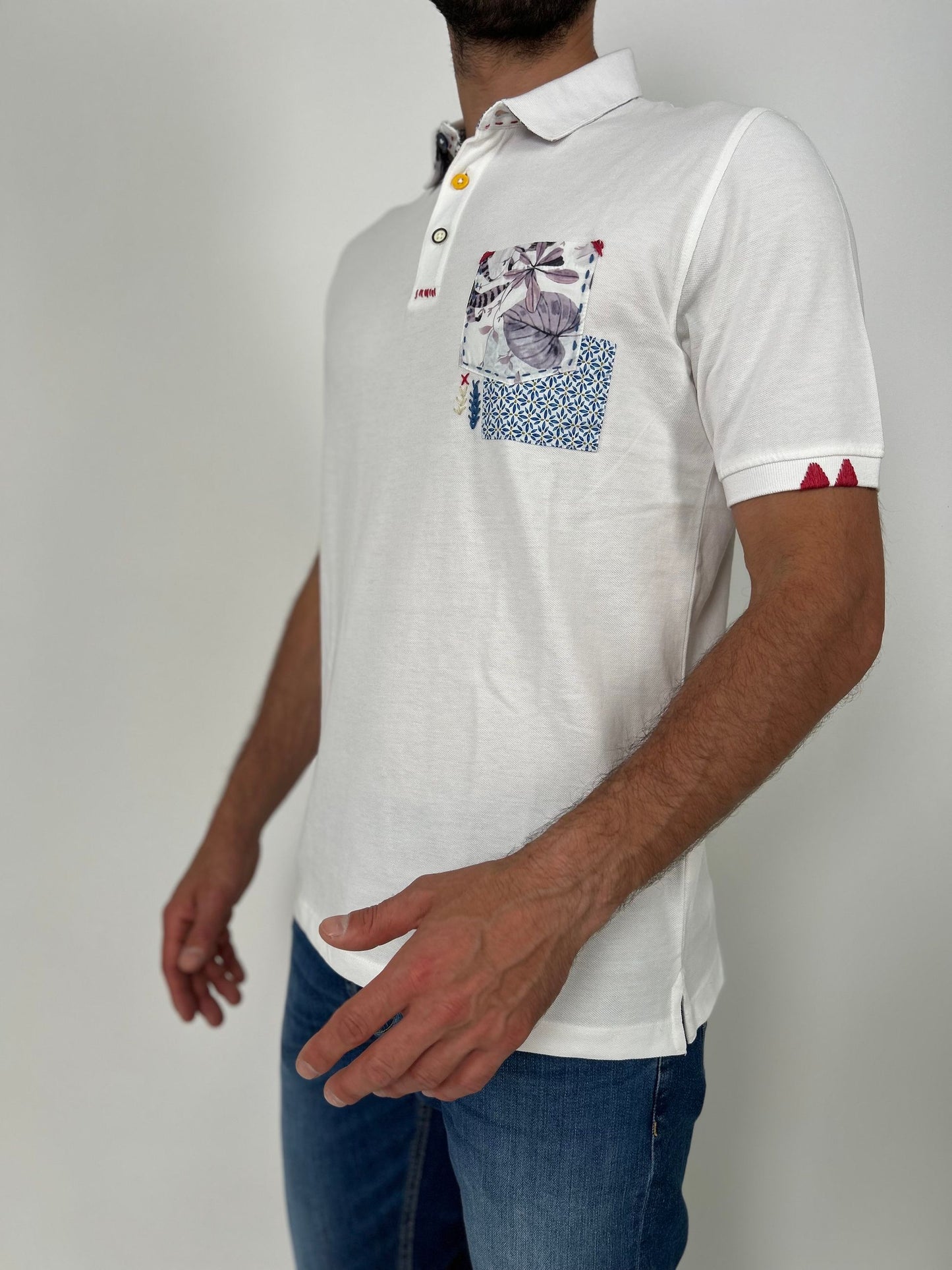 Polo mm piquet con taschino